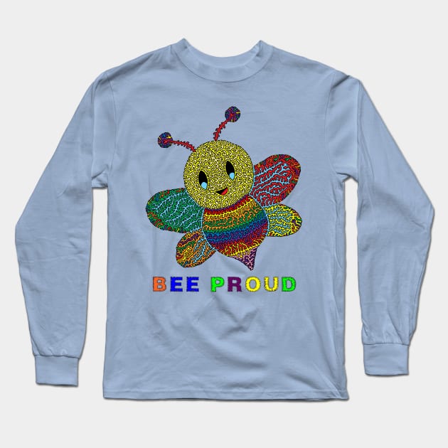 Bee Proud Long Sleeve T-Shirt by NightserFineArts